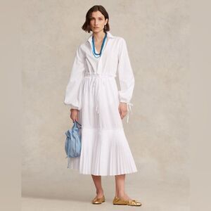 Polo by Ralph Lauren White Midi Skirt